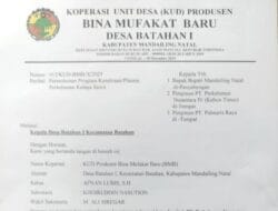 KUD Bina Mufakat Baru Ajukan Permohonan Program Plasma Sawit ke PTPN IV dan PT Palmaris Raya
