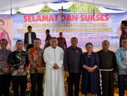Wabup Toba Hadiri Pesta Parheheon Ama Katolik Vikariat Santo Filipus Rasul Doloksanggul