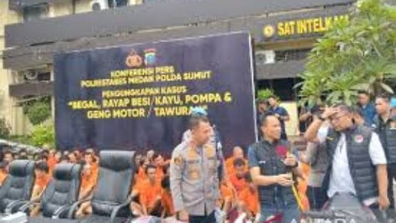 Dalam 15 Hari Terakhir, Polrestabes Medan Tangkap 14 Pelaku Begal