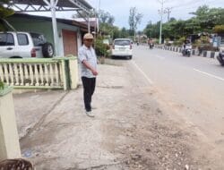 Pemerintahan Gampong Lhok Keutapang Dambakan Pembangunan Riol Bahu Jalan Lintas