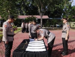 Rotasi di Polres Langkat, Kapolres Pimpin Sertijab Kasat Reskrim dan Pejabat Lain