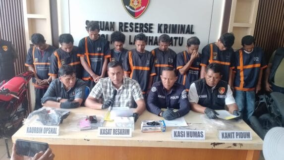 Polres Labuhanbatu Bongkar Komplotan Curanmor dan Ringkus 9 Orang Pelaku