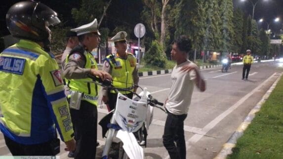 Antisipasi Geng Motor, Satlantas Polres Langkat Gencar Patroli Malam