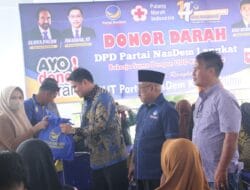 Sambut HUT Ke-14 NasDem, Ricky Anthony Gelar Baksos di Kantor DPD Langkat