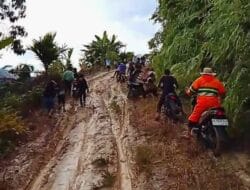 Kondisi Jalan di Gampong Siurai Urai dan Koto Indarung Memprihatinkan