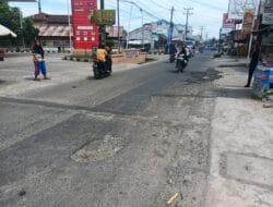 Baru Ditambal, Rehab Pemeliharaan Jalan Senilai Rp395 Juta Kembali Rusak