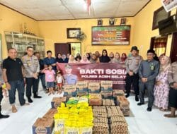 Anggota DPRA, Kapolres Aceh Selatan dan Forkopimda Peduli Korban Banjir Trumon Raya