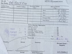Potongan TBS Naik hingga 7,5%, PMKS PT Palmaris Raya Disorot Petani dan Supplier
