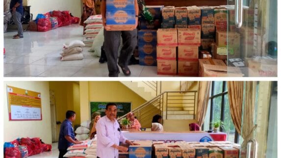 Bantu Warga Terdampak Banjir, Cabdin Wil. Abdya Buka Posko dan Donasi