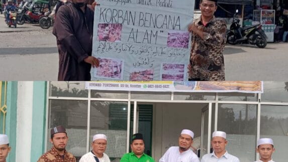 SMP IT Al Aziz Sibuhuan Galang Donasi untuk Korban Bencana Alam di Tabagsel