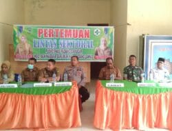 Kapolsek Barumun Tengah Hadiri Kegiatan Mini Lintas Sektoral Tingkat Kecamatan