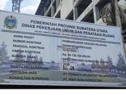 ‎Proyek Gedung Kejati Sumut Rp 95,7 M Terus Berjalan Meski Kontrak Berakhir