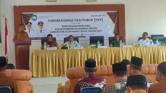 Selaraskan Usulan Masyarakat dengan Kemampuan Anggaran, Bappeda Abdya Gelar FKP RKPD 2027