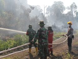 Dandim 0107/Aceh Selatan Turun Langsung ke Titik Lokasi Padamkan Karhutla