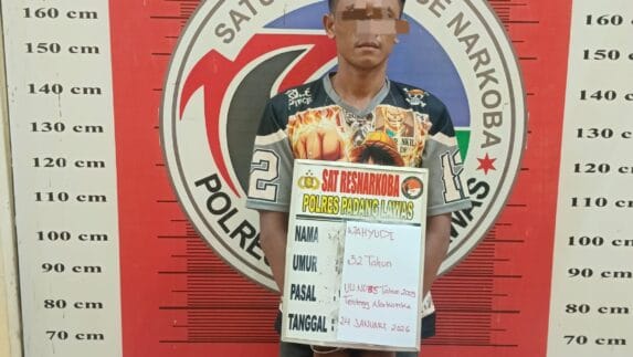 Satresnarkoba Polres Palas Amankan Tersangka Pengedar Sabu Lintas Provinsi