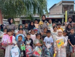 Taruni Akpol Bersama Polres Aceh Selatan Trauma Healing bagi Anak-anak Korban Banjir