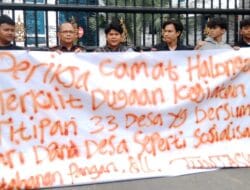 MATABER Gelar Aksi, Desak Kejati Sumut Periksa Camat Halongonan Soal Dana Desa 2024 – 2025