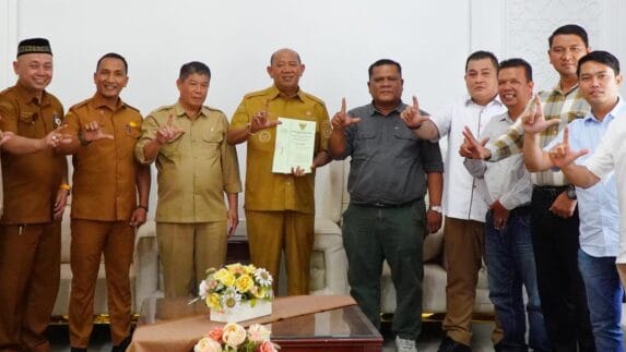 Bupati Langkat Terima Hibah 4,6 Hektare Lahan Huntap Korban Banjir