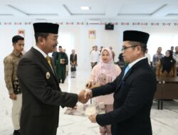 Bupati Lantik Afrizal Nasution Jadi Penjabat Sekda Madina Bersama Tiga Pejabat Administrator