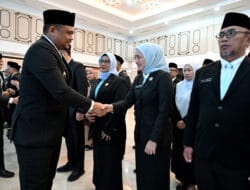 Bobby Nasution Lantik 308 Pejabat Pemprov Sumut, Ingatkan Jangan Ada Pungli