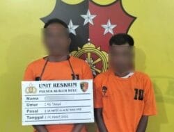 Kantongi Ekstasi, 2 Warga Tanjung Balai Diamankan Polsek Kulauh Hulu
