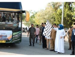 Wabup Madina Lepas Manasik Haji Akbar PT. Bank Sumut