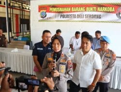 Polresta Deliserdang Musnahkan Barang Bukti Narkoba Senilai Tujuh Miliar