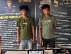 Polsek Bilah Hilir Bekuk 2 Pelaku Curas, Kerugian Rp64 Juta