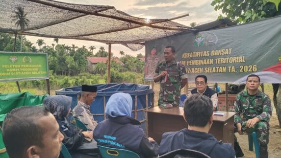 Dansat Kodim 0107/Aceh Selatan Dorong Ketahanan Pangan Program Kompi Produksi