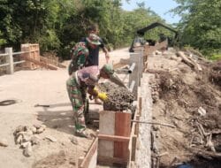 Satgas TNI AD Genjot Seluruh Pembangunan Jembatan Aramco di Trumon