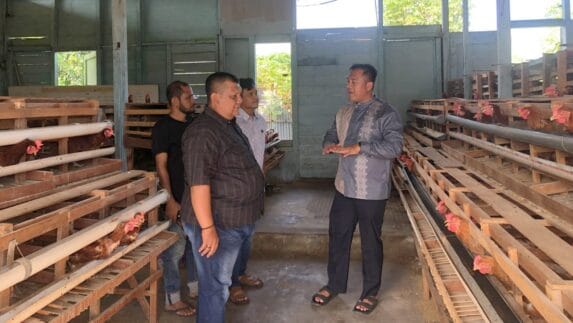 Dorong Ketahanan Pangan dan Ekonomi Warga, Dandim Abdya Kembangkan Ayam Petelur
