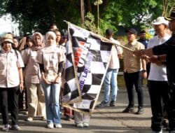 Meriahkan May Day, Para Buruh Gelar Gerak Jalan Bersama Pemkab Langkat