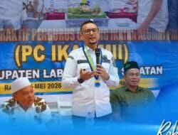 Bupati Labusel Hadiri Kegiatan Peringatan Hari Lahir PMII ke-66 di Kafe SM 77 Kotapinang
