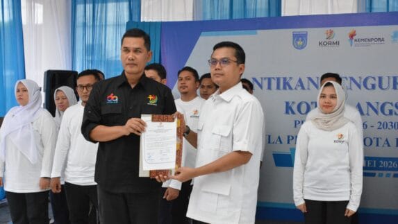 Walikota Langsa Jeffry Sentana Resmi Dikukuhkan Jadi Ketua KORMI Periode 2026–2030