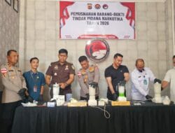 Polres Langsa Musnahkan 2,5 Kg Sabu, Lebih 20 Ribu Jiwa Berhasil Diselamatkan