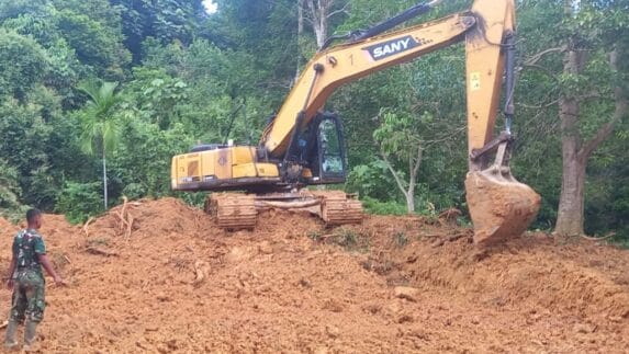 Pembukaan Jalan Baru Program TMMD Kodim 0110 Abdya Sudah Mencapai 65 Persen