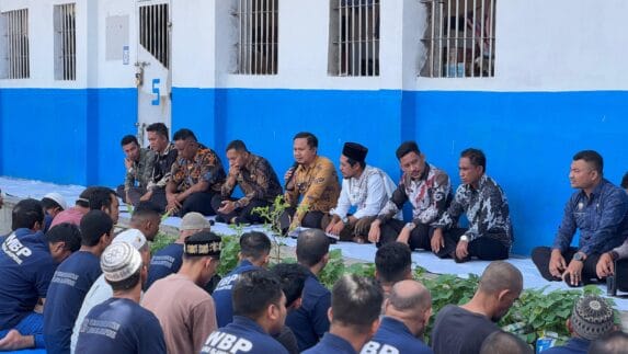Tingkatkan Pembinaan Kerohanian Warga Binaan, Lapas Blangpidie Gelar Dzikir dan Tausiyah