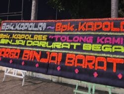 Karangan Bunga Jadi Simbol Protes, Warga Binjai Barat dan Ojol: “Binjai Darurat Begal”