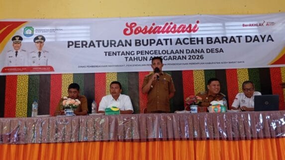 Cegah Penyimpangan Pengelolaan Dana Desa, DPMP4 Abdya Sosialisasikan Perbup