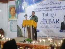 Hadiri Tabligh Akbar di Abdya, Safaruddin: Muhammadiyah Organisasi yang Konsisten