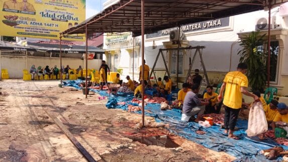 Golkar Sumut Kurban 15 Sapi 3 Kambing