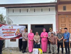Sambut Hari Bhayangkara ke 80, Kapolres Aceh Selatan Serahkan Bantuan Bedah Rumah di Kluet Utara,