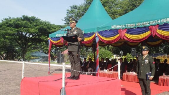 Pimpin Upacara Hari Lahir Pancasila, Dandim 0110 Abdya Baca Amanat BPIP RI