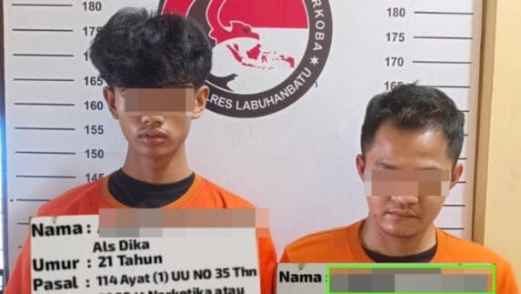 Transaksi Sabu, Satnarkoba Polres Labuhanbatu Amankan 2 Pengedar