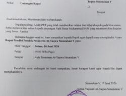 Ketua Yayasan AT-TAQWA Undang Pendiri dan Tokoh Lintas Elemen, Rapat Khusus Bahas Sejarah Lahirnya Pesantren Sinunukan V