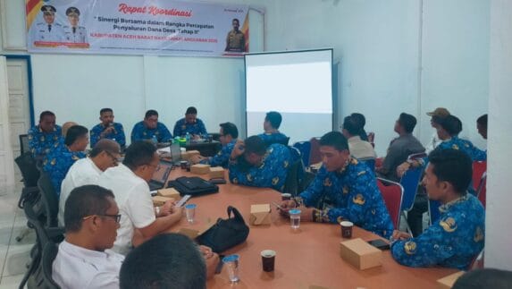 Percepat Proses Penyaluran DD Tahap II, DPMP4 Abdya Gelar Rakor Bersama Instansi Terkait