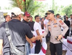Polres Labuhanbatu Gelar Bansos dan Sosialisasi Bahaya Narkoba di Posko KBN