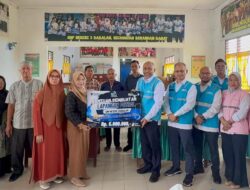 PLN Indonesia Power Salurkan Bantuan Revitalisasi Lapangan Futsal di SMP Negeri 3 Babalan