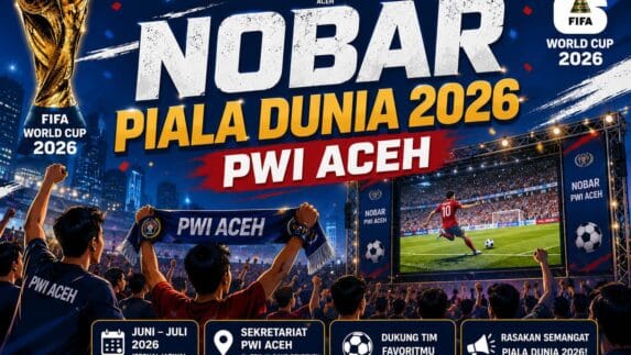 PWI Aceh Sulap Basement Kantor Jadi Tempat Nobar Piala Dunia 2026