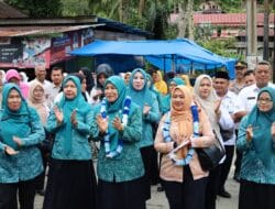 Ketua TP PKK Madina Kunjungi Muarasipongi, Gelar CKG & IVA Test untuk 150 Warga